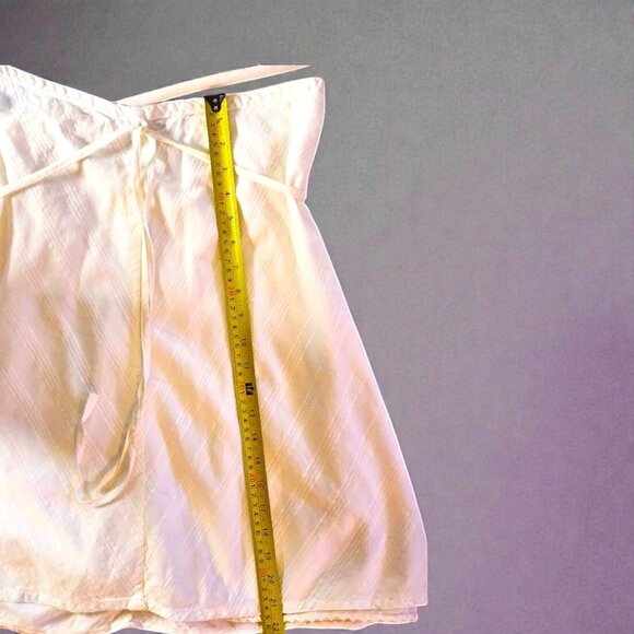 Roxy White Cotton Mini Skirt Size 5 Small – Surf Skate Y2K Festival Boho - Picture 6 of 9